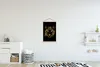 MuchoWow® Textilposter Tiger - Gold - Figur 60x90 cm mit Produktbild-Vorschau 2