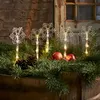 LED Schneeflocken Wandy - Dekostab - mit Erdspieß - H: 25cm - Timer - Batterie - Outdoor Podgląd zdjęcia produktu
