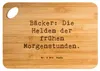 Mr. & Mrs. Panda Schneidebrett Spruch Bäcker Helden - Produktbild-Vorschau 1