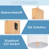 ZMH Applique Blanc Intérieur Bois avec Interrupteur à Voir les images du produit 7