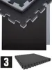 3 x 20mm Tapis de sol 90x90cm Gris Noir Voir les images du produit 1
