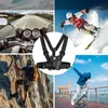 Collage of action shots showing a sports phone harness being used for various activities like motorcycling, skiing, rock climbing, and skateboarding. Náhľad obrázku produktu