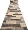 Läufer KARMEL Deski Bretter grau Karamell 100cm beige Produktbild-Vorschau 1