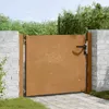 vidaXL Cancello da giardino 105x105 cm in acciaio corten Anteprima dell’immagine prodotto 3