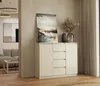 A modern living room with a beige sideboard and artwork. Podgląd zdjęcia produktu