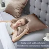 Satin Kissenbezug 80x80 2er Set Rosa Braun Produktbild-Vorschau 2