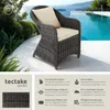 tectake® Aluminium Rattansessel wetterfest und UV-beständig Produktbild-Vorschau 2
