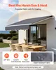 VEVOR Tenda da Sole Retrattile Manuale 300 x 250 cm uso Anteprima dell’immagine prodotto 5