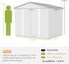 Outsunny Gerätehaus 4,4 m² Gartenhaus mit Pultdach, Produktbild-Vorschau 3