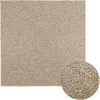 Teppich ZIZUR Beige 120x120 cm Jute-Optik Indoor und Produktbild-Vorschau 1