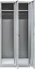 Umkleideschrank BHP Mega-M J-80 2-türig grau B-80 cm T-50 Produktbild-Vorschau 1