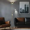 LED Stehleuchte, Glas, messingfarben, dimmbar, H 180 cm Produktbild-Vorschau 4