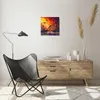 Wanduhr - Quadrat - Glasuhr - Wald Baum Natur - 30x30cm - Produktbild-Vorschau 6