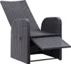 vidaXL Sdraio da giardino con cuscini 2 pz. Poli rattan Anteprima dell’immagine prodotto 13