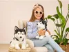 Siedzący husky 30 cm Podgląd zdjęcia produktu 2