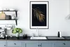 MuchoWow® MuchoWow® Gerahmtes Poster Farn - Gold - Schwarz Produktbild-Vorschau 4