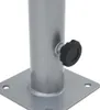 vidaXL Pied de parasol pour mât Ø38/48 mm Argenté Acier Voir les images du produit 4