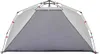 vidaXL Strandzelt 3 Personen Grau Quick Release Wasserdicht Produktbild-Vorschau 5