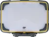 A front view of a rectangular panel light with a white diffuser and a gray and yellow frame. Anteprima dell’immagine prodotto