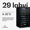 Klarstein vinotéka, 2 zóny, malá, 80 l, skleněné dveře, Náhled obrázku produktu 3