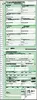 A document with pre-printed fields and lines, likely a form or invoice, with green accents. Produktbild-Vorschau