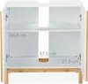 Relaxdays Waschbeckenunterschrank, 2 Fächer, Badschrank MDF Produktbild-Vorschau 5