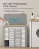 SONGMICS Wäschekorb mit Deckel, Wäschesammler mit 4 Produktbild-Vorschau 3