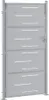 vidaXL Gartentor 85 x 174 cm Edelstahl Silber Abschließbar Produktbild-Vorschau 4