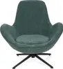 Křeslo HOMLA LUNAIRE, potah: zelená tkanina teddy bouclé, Náhled obrázku produktu 3
