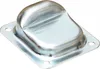 A metal object with a square base and a raised, curved top, shown in isolation on a white background. Produktbild-Vorschau