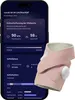 A smartphone displaying sleep tracking data next to a pink baby monitoring device. Produktbild-Vorschau