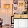 Casalina Stehlampe aus Metall/Wiener Geflecht/Rattan in Produktbild-Vorschau 1