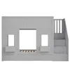 Lit superposé Merax 90 x 200 cm avec structure en bois, lit Voir les images du produit 5