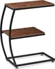 Tavolino Relaxdays, 2 ripiani, forma a C, design Anteprima dell’immagine prodotto 9