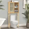 WISFOR Badregal Toilettenregal, Badezimmerregal mit Schrank Produktbild-Vorschau 7
