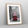 Gerahmtes Poster - Rahmen in heller Eiche - Bus england Produktbild-Vorschau 8
