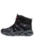 A side view of a black high-top sneaker with red accents. Náhľad obrázku produktu