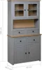 vidaXL Deska barowa szara 93×40,5×180 cm lite drewno Podgląd zdjęcia produktu 6