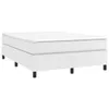 vidaXL Box spring bed frame white 140x200 cm Imitace kůže Náhled obrázku produktu 1