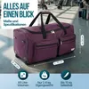 Monzana® Sac De Voyage à roulettes Violet - Sac de sport Voir les images du produit 5