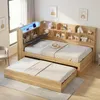 Lit d'enfant 90 x 200 cm avec éclairage LED et ports de Voir les images du produit 6