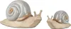 Dekofigur Schnecke STONE BLUE L. 37cm creme blau aus Produktbild-Vorschau 2