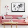 MuchoWow® MuchoWow® Gerahmtes Poster Weltkarte - Schwarz - Produktbild-Vorschau 6