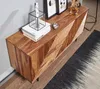 Modernes Sideboard aus Holz mit grafischer Front und schwarzem Gestell – erhältlich im Kadima Design Online Shop_#sku_BARWL6.561# Produktbild-Vorschau