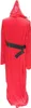 A red robe with a black belt. Produktbild-Vorschau