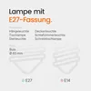 Kobi LED-Lampe E27 7W - 600lm - 3000K - 230V - Standardform Produktbild-Vorschau 16