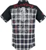 Rock Rebel by EMP Herren schwarz-weißes Hemd mit Karo Produktbild-Vorschau 3