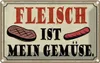 vianmo Blechschild 20x30 cm Fleisch ist mein Gemüse Grill Produktbild-Vorschau 1