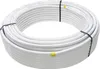 A coil of white pipe secured with black ties and yellow caps on the ends. Anteprima dell’immagine prodotto