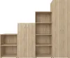 A set of modular shelving units arranged in a stepped configuration against a white background. Náhľad obrázku produktu